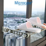 Microcase 8 Delikli Plastik Kurutmalık Çamaşır Askılığı - GRİ AL5345