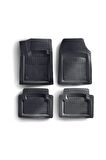 Volkswagen Caddy 2003-2010 Araca Uyumlu 4,5d Kutulu Siyah Oto Paspas Takımı