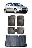 Opel Corsa C 2001-2006 Uyumlu 3d Havuzlu Paspas Ve 3d Bagaj Havuzu