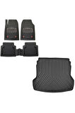  Renault Captur 2013-2020 3D Bagaj Havuzu ve Krom Karbon Paspas
