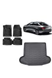 Fiat Egea Sedan 2020 Model 3d Bagaj Havuzu ve 4D Luxury Havuzlu Paspas