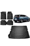Peugeot 5008 2022 Model 3d Bagaj Havuzu ve 4D Luxury Havuzlu Paspas