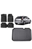 Citroen C4 2007 Model 3d Bagaj Havuzu ve 4D Luxury Havuzlu Paspas