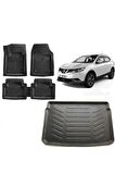 Nissan Qashqai 2018 (tekna) Model 3d Bagaj Havuzu ve 4D Luxury Havuzlu Paspas