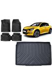 Peugeot 208 2023 Model 3d Bagaj Havuzu ve 4D Luxury Havuzlu Paspas