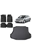 Honda Civic Sedan FD6 3d Bagaj Havuzu ve 4D Luxury Havuzlu Paspas