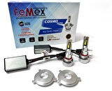 Femex Yeni Mini Cosmo H4 Şimşek Etkili Led Xenon 72W 15.000 Lumen