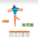 3’lü Sprink Dairesel Dönerli Fıskiye Normal md-02