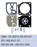 CASTOR 450 / 500 KARBÜRATÖR DİYAFRAM TAKIMI - ZAMA 