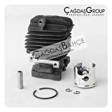 BENZİNLİ BUDAMA MOTORU 2500 NİKASİL SİLİNDİR PİSTON SETİ 34 mm