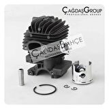 BENZİNLİ BUDAMA MOTORU 2500 NİKASİL SİLİNDİR PİSTON SETİ 34 mm