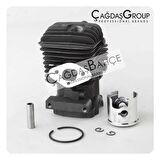 BENZİNLİ BUDAMA MOTORU 2500 NİKASİL SİLİNDİR PİSTON SETİ 34 mm