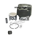 HUSQVARNA 272 TESTERE NİKASİL SİLİNDİR PİSTON SETİ 52 mm