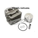 HUSQVARNA 55 /51 TESTERE NİKASİL SİLİNDİR PİSTON SETİ 46 mm