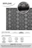 YoudayHomeCollection MASAL-Antrasit - Oturma Odası, Koridor, Yatak Odası Halısı- Robot Süpürgeye Uyumlu-Kolay Temizlenebilir - 80X100
