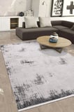 YoudayHomeCollection VİANORA-Bej/Antrasit - Salon,Oturma Odası ve Koridor Halısı-Robot Süpürgeye Uyumlu-Kolay Temizlenebilir - 100X400