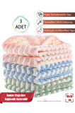 3 Adet puf Bez, 30x30cm Mercan Polar Yüksek Sıvı Emen Mikrofiber Temizlik Bezi, Tezgah Bezi