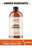 Amber Romantik Yedek Çubuklu Oda Ve Ortam Kokusu Esansı Yedek Dolum Şişe Amber Romantic 250ml