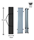 Yek Outdoor 2 Kişilik Alüminyum Kamp Masa Sandalye Seti - Gri 