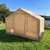 Yek Outdoor 6-8 Kişilik 4 Mevsim Soba/Vebasto Çıkışlı 420D Oxford Şişme Kamp Çadırı – Pompalı, 300x240x215 cm