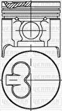 Yenmak 31-03986-000 Piston Segman STD Mazda E2200 YM 99-Rf 87-72423-STD