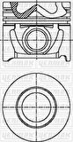Yenmak 31-04444-000 Piston Segman STD Accent Admira CRDI 03-05 Tucson Santa Fe 2.0 D3Ea 23410-27920