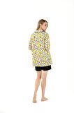 Limon Baskılı Kadın Şortlu Pijama Takımı