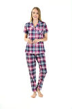 Gömlek Yaka Desenli Kadın Pijama Takımı