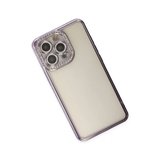 İphone 14 Pro Kılıf Joke Taşlı Silikon - Mor