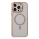 Joko  İphone 15 Pro Max Kılıf Roblox Lens Magsafe Standlı Kapak - Pudra