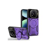 Xiaomi Uyumlu Redmi Note 14 Pro 4g Kılıf Joy Lens Standlı Kapak - Mor