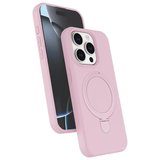 İphone 14 Pro Max Regal Magsafe Standlı Kapak - Açık Pembe