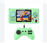 Mini Oyun Makinesi  Çocuklar İçin Büyüleyici LCD Ekran, Tek/Çift Oynatıcı Yeşil