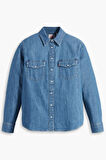 Levi's Kadın Mavi Denim Kot Gömlek - 16786-0017