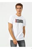 Levis Erkek Bisiklet Yaka Basklı İstanbul T-Shirt A7747-0000