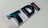 VOLKSWAGEN GOLF 6 2003 - 2013 TDİ TEK KIRMIZI ARKA BAGAJ YAZISI