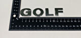 VOLKSWAGEN GOLF 6 - 7 2009 - 2017 GTİ KROM ARKA BAGAJ YAZISI SET