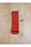 Yılbaşı Konseptli Uzun Havlulu Renkli Likralı Soket Çorap Kışlık Yeni Yıl Hediyelik Kadın Çorabı