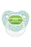 Wee Baby 837 Şeffaf Desenli Damaklı Emzik 6-18 Ay (2 No) Yeşil