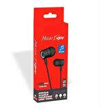 PDAteknoloji Yetty Stereo Kablolu Kulaklık 1.2m Siyah YK-01S
