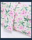 Pembe Bahar Çiçek Desen Yastık Kılıfı | 2 Adet | 50 x 70