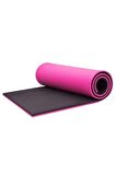 10 mm Çift Taraflı Pembe Siyah Pilates Matı Pilates Minderi 180cmx60cm X10 mm