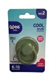 Wee Baby Cool Yuvarlak Uçlu Emzik 6-18 Ay No:2 Haki K:364