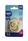 Wee Baby Pure Yuvarlak Uçlu Emzik 0-6 Ay No:1 Krem K:698