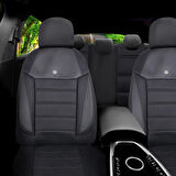 Chevrolet Cruze Araçlara Uyumlu Oto Koltuk Kılıfı Seti - Yıldız Serisi Siyah
