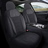 Peugeot 107 Araçlara Uyumlu Oto Koltuk Kılıfı Seti - Yıldız Serisi Siyah