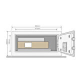 Yale YLFB/200/EB1 Yüksek Güvenlikli Parmak İzli Laptop Tipi Motorlu Kasa