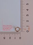 Halka Model Mavi Renk Mini Yıldızlı Tragus Piercing Helix