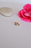 Halka Model Mavi Renk Mini Yıldızlı Tragus Piercing Helix