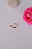 Halka Model Mini Yıldızlı Tragus Piercing Helix